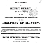 Henry Berry, Virginia House of Delegates