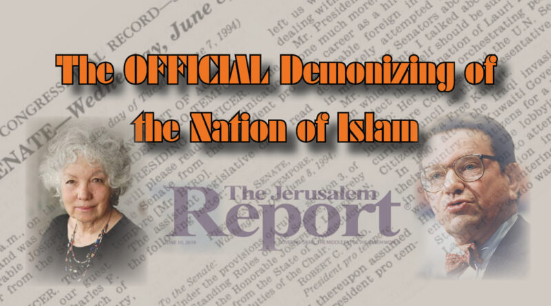 The OFFICIAL Demonizing of the Nation of Islam