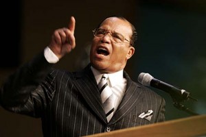 (Caption Information) Honorable Minister Louis Farrakhan, Leader, Nation of Islam is seen during his speech.Rosa Parks Funeral at Greater Grace Temple Church.Detroit, Mi, November 2, 2005, Detroit, MI. (The Detroit News/Clarence Tabb, Jr.)
