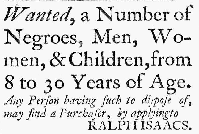 Connecticut Journal; 10-30-1772; New HavenRalphIsaacs