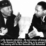 Hon Elijah Muhammad Meets with Dr. ML King, 1966