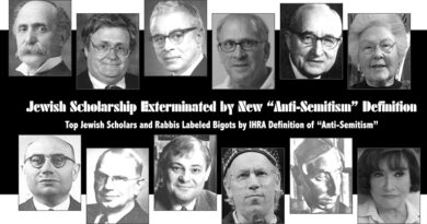 Jewish Scholarship Exterminated by New ‘Anti-Semitism’ Definition