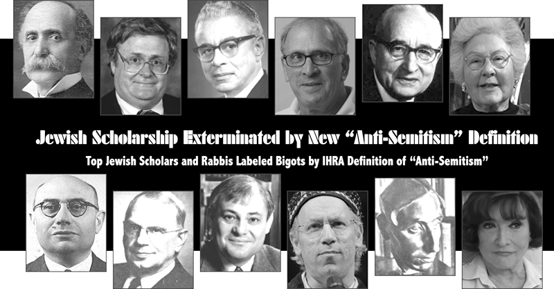 Jewish Scholarship Exterminated by New ‘Anti-Semitism’ Definition