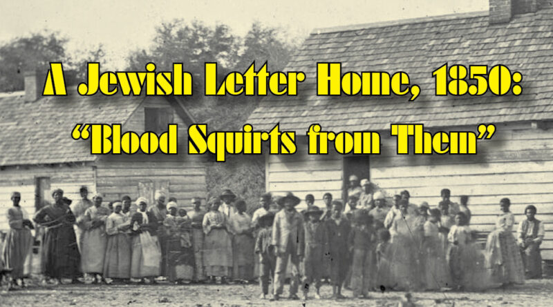 A Jewish Letter Home: “Blood Squirts from Them”